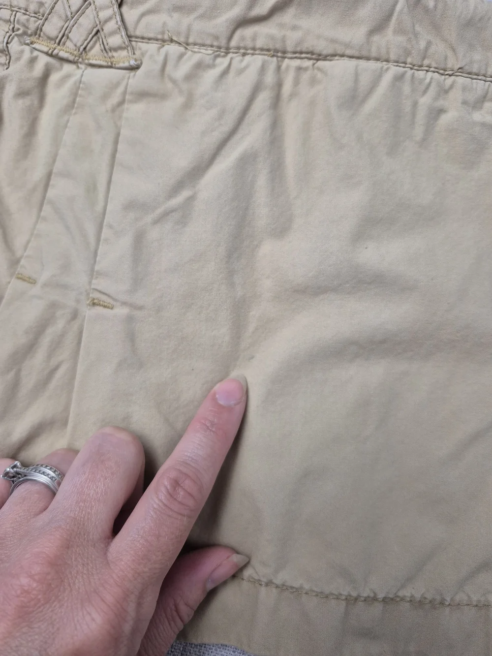 Vintage Y2K GAP Kids Khaki Cargo Skort Size 4 Pleated Mini Skirt 2005